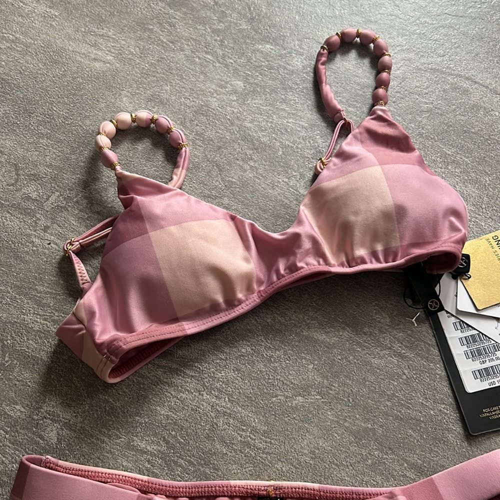 Vix Pink Checkered Bikini Set - Picture 4 of 8